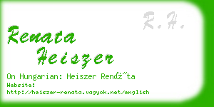 renata heiszer business card